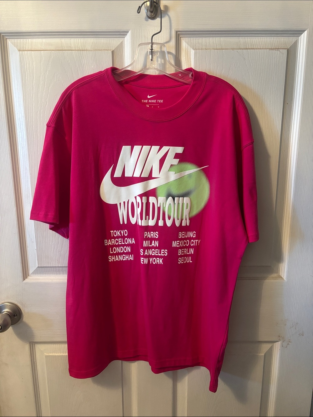 Nike Men’s Hot Pink World Tour Graphic Tee
